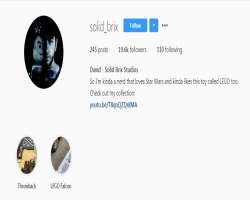 David has an Instagram page named solid_brix where he shares pictures of his works with his fans. As of 2020, he has over 19,000 followers there and a
